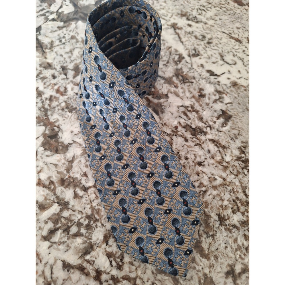 Vtg FENDI ROMA Men's 100% Silk Necktie Made in Italy ‎ Hidden Logo Narrow